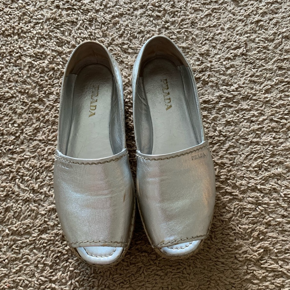 Prada platform espadrilles